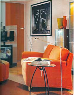 Obývací pokoj je ideálním prostorem pro hru s barvami. Výrazná barevnost může místnost oživit a zatraktivnit.