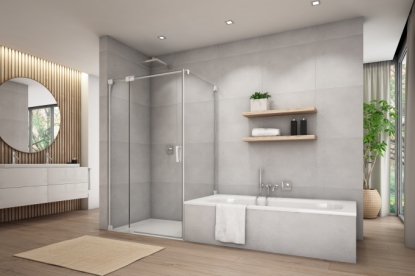 Bílý sprchový kout CADURA od SanSwiss pro svěží vzhled Vaší koupelny!