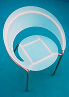 Jeden z prezentovaných designů - židle Nova Petra Šebely