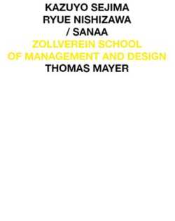Sejima-Nishizawa/Sanaa Škola managementu a designu + CD
