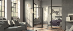 Hörmann - loftové ocelové interiérové dveře pro industriální styl
