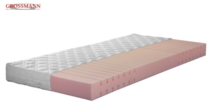 Luxusní  zónová matrace Petra Plus je vyrobena ze speciální vysoce pružné pěny EuroFoam®, cena: 2390,- Kč.